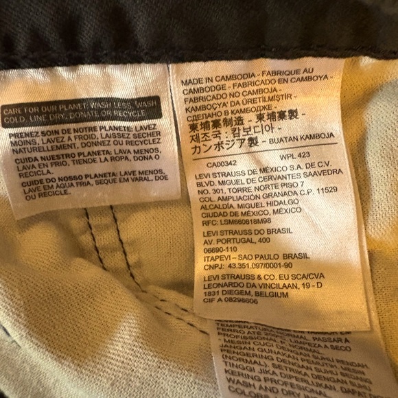 NWOT Levi’s 505 Men’s Dark Gray Straight Jeans – Size 34x32 - Picture 4 of 8